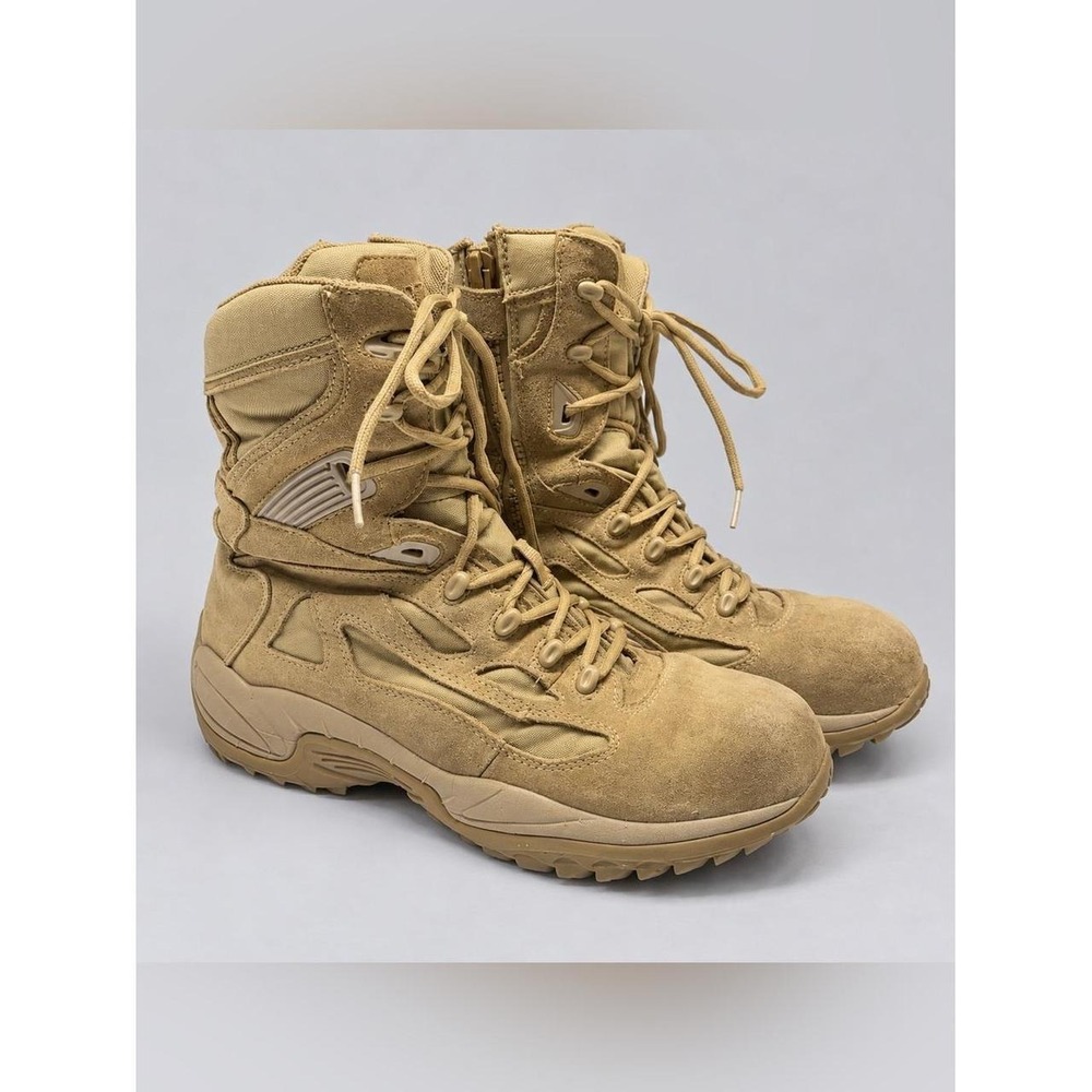 Converse Mens Leather Tactical Boots 14 Zip Utility Military Slip Oil Resisant